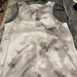 Nike Gray and Black Mesh Tank Top